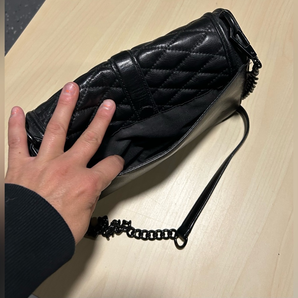 Rebecca Minkoff - small black leather handbag - Picture 4 of 11